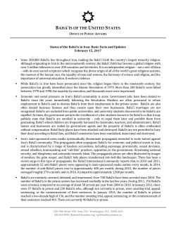 US Baha`i Office of Public Affairs