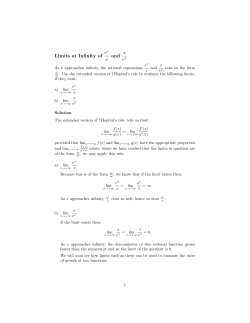 Limit as x Goes to Infinity of x(1/x)