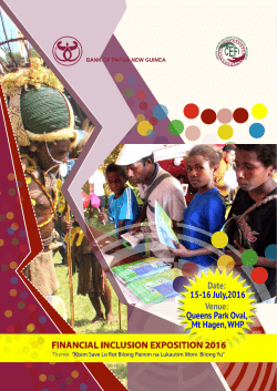 1 3rd MAJOR FINANCIAL INCLUSION EXPOSITION 2016