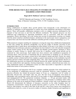 time-resolved x-ray imaging in studies of advanced alloy