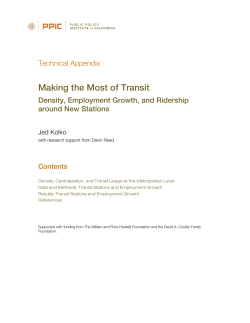 Technical Appendix - Public Policy Institute of California