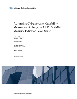 Advancing Cybersecurity Capability Measurement Using the