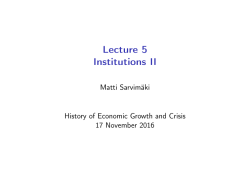 Institutions II