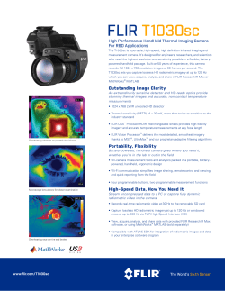 FLIR T1030sc - FLIRmedia.com
