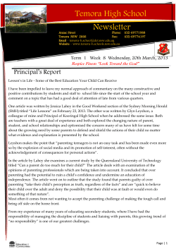 Temora High School Newsletter
