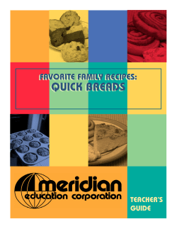 QUICK BREADS QUICK BREADS