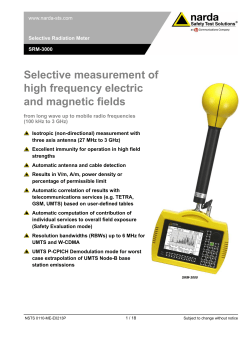 Selective measurement of high frequency electric and magnetic fields