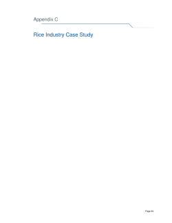 Rice Industry Case Study - Berrigan Shire Council