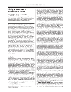 Life Cycle Assessment of Automobile/Fuel Options