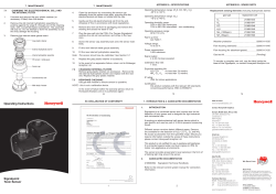 Signalpoint Toxic Sensor Operating Instructions