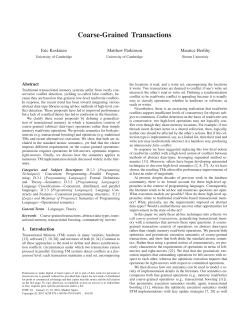 Coarse-Grained Transactions