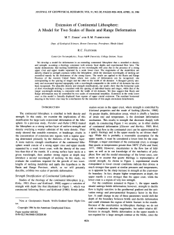 Extension of Continental Lithosphere
