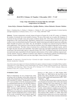 Kažys, J., Stankūnavičius, G., Rimkus, E., Bukantis, A., Valiukas, D