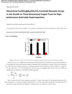 Hierarchical Cu(OH)2@Ni2(OH)2CO3 Core/shell Nanowire Arrays