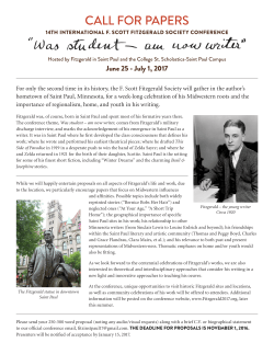 HERE - F. Scott Fitzgerald Society