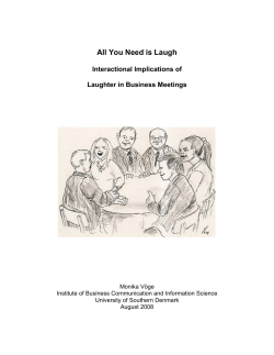 All You Need is Laugh