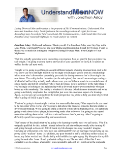 Dating Divorced Men audio series is the property