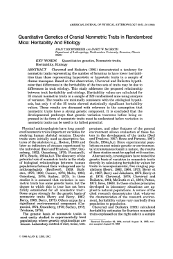 Heritability and etiology