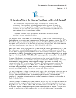 T2 Explainer: What is the Highway Trust Fund and How Is It Funded?