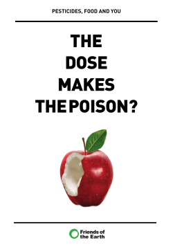 the dose makes the poison?