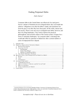 Ending Perpetual Debts