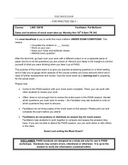 PASS MOCK EXAM &ndash; FOR PRACTICE ONLY &ndash; Course: LING