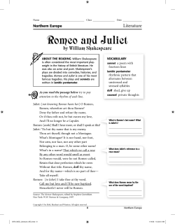 Romeo and Juliet - siciliahistory7europe