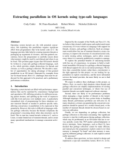 Extracting parallelism in OS kernels using type