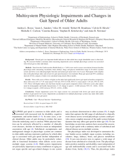 Gait Speed - Oxford Academic