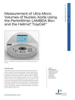 Measurement of Ultra Micro Volumes of Nucleic Acids
