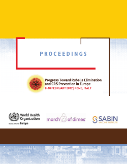PROCEEDINGS - Sabin Vaccine Institute
