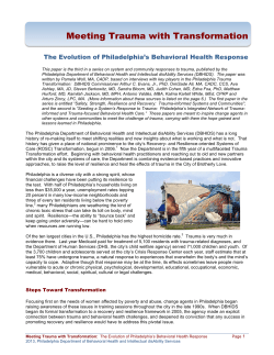 Meeting Trauma with Transformation