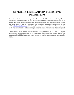 Composite Listing - Leckhampton Local History Society