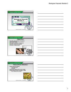 Biological Hazards Module 3 - Northern Illinois University