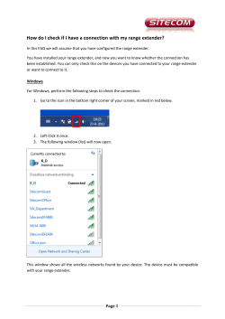 How do I check if I have a connection with my range