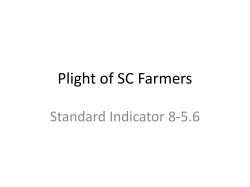 Plight of SC Farmers