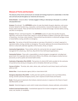 Glossary of Terms and Acronyms