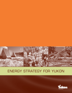 Energy Strategy for Yukon - Energy Solutions Centre