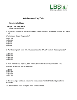 Academic Math - Continuing Education at KPR