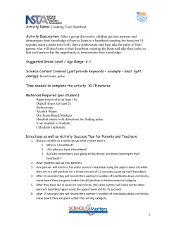Counting Your Heartbeat - National Science Teachers Association