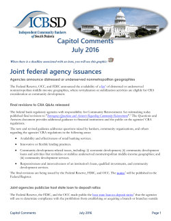 Capitol Comments July 2016 Joint federal agency issuances