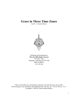 Grace in Three Time Zones