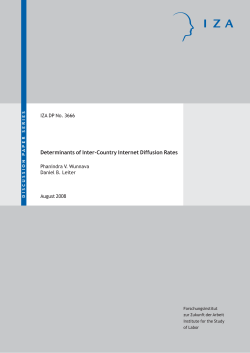 Determinants of Inter-Country Internet Diffusion Rates