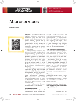 Microservices - IEEE Computer Society
