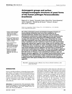 Anionogenic groups and surface sialoglycoconjugate
