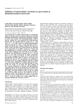 Inhibition of hepatocellular carcinoma by