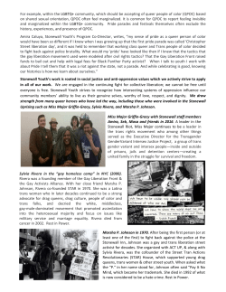 Riots to SY, p 3 - Stonewall Youth