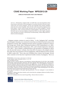 African polygamy: Past and present