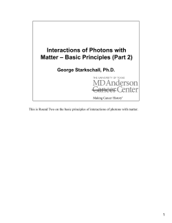 link to lecture transcript - UT-H GSBS Medical Physics Class Site