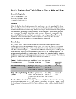 Part I - American Swimming Coaches Association